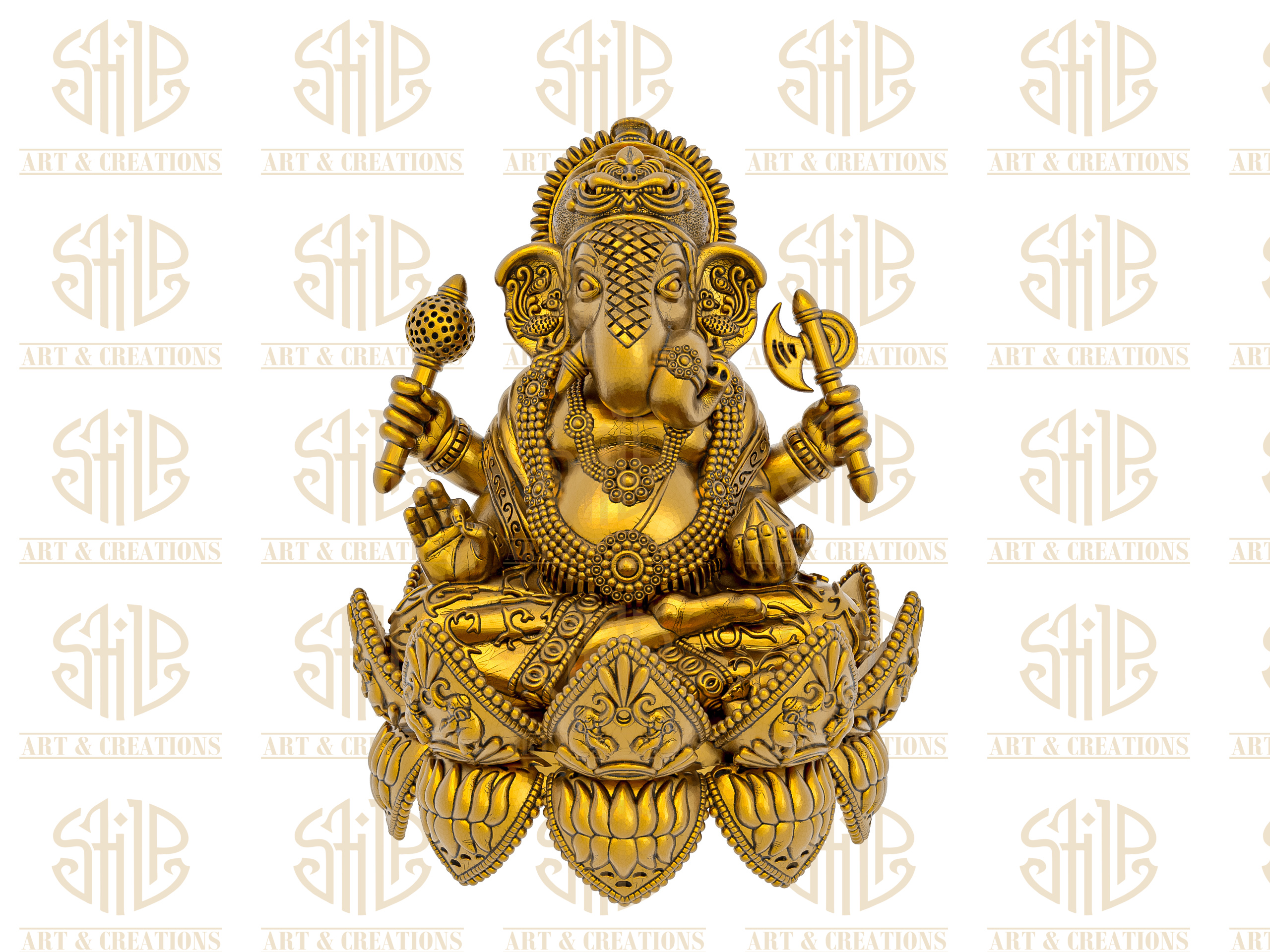 Flowers Shape Ganesh