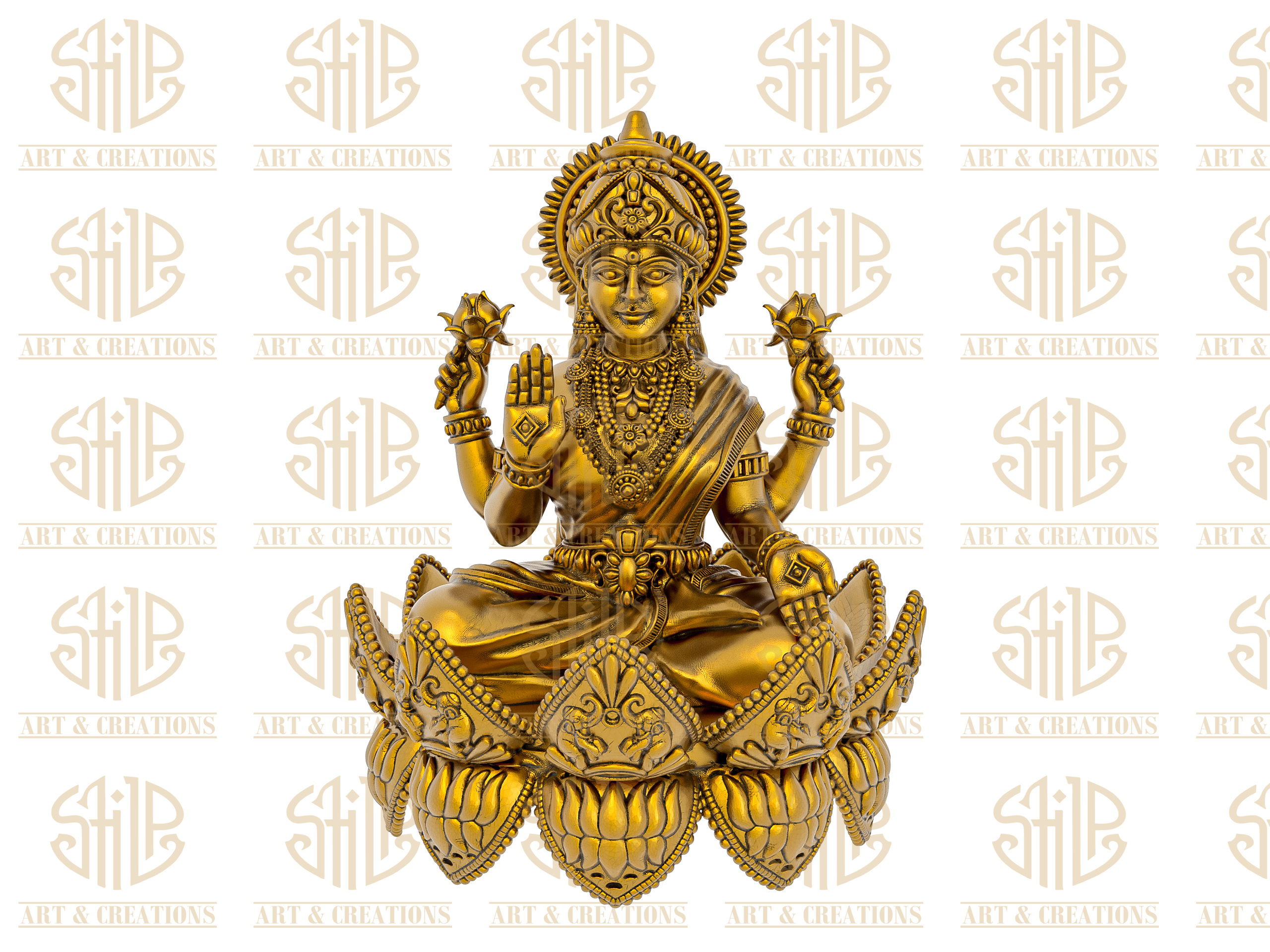 Flowers Shape Laxmi