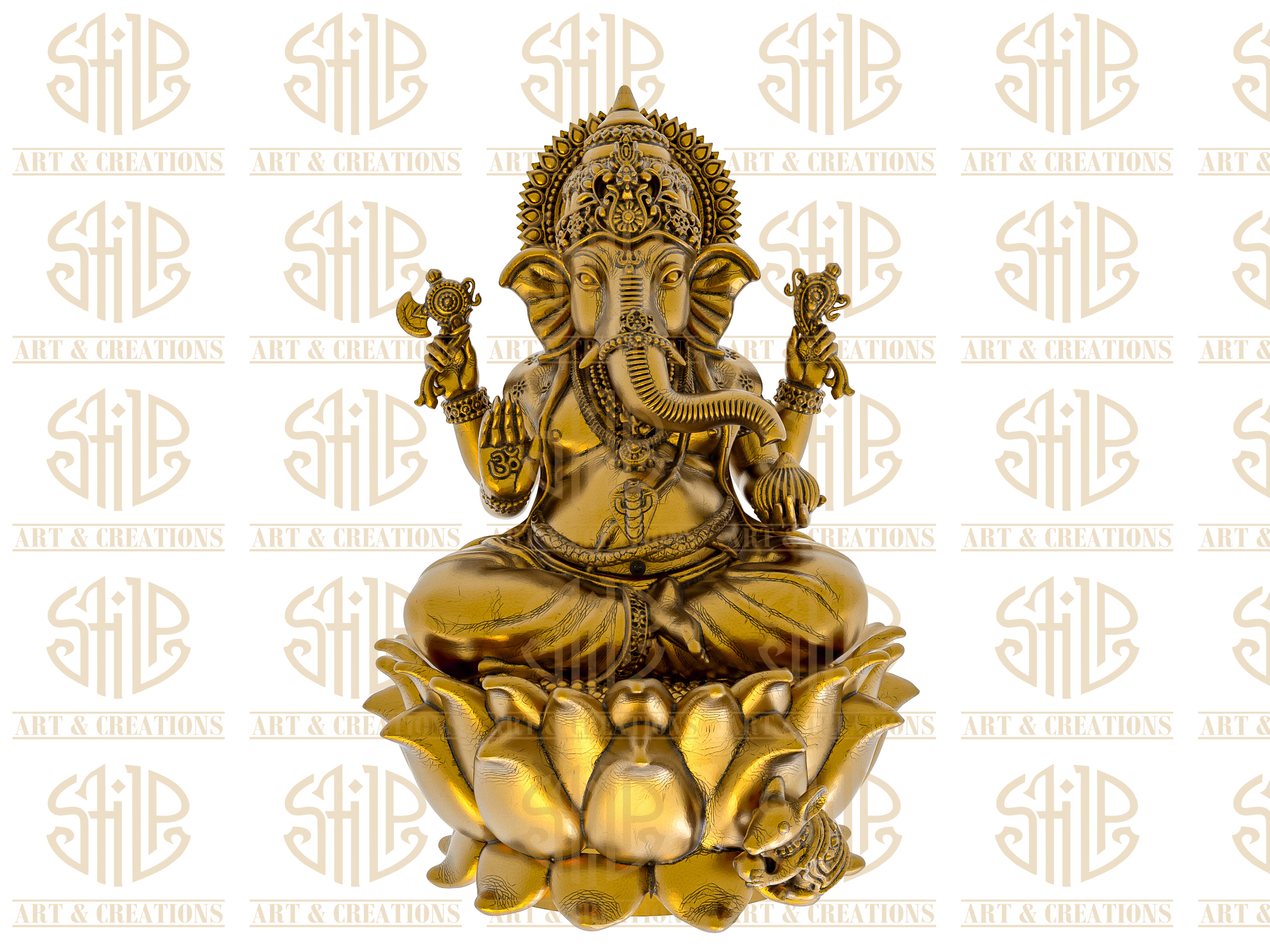 Heavy Lotus With Ganesh