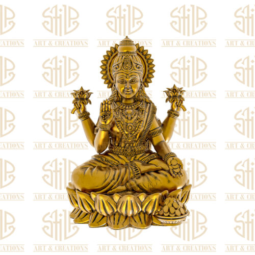 Vertical Round Lotus Laxmi
