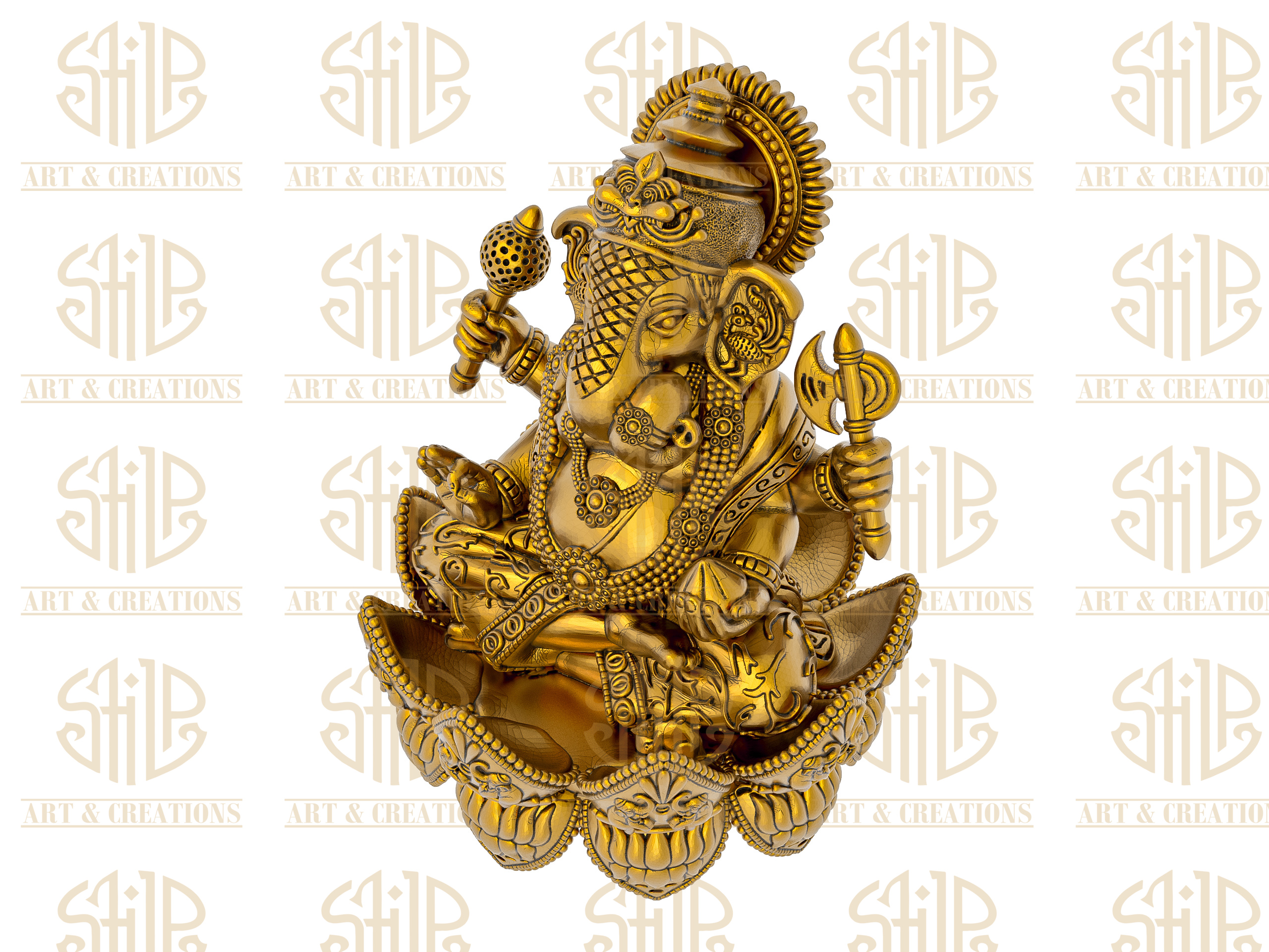 Flowers Shape Ganesh - Image 2