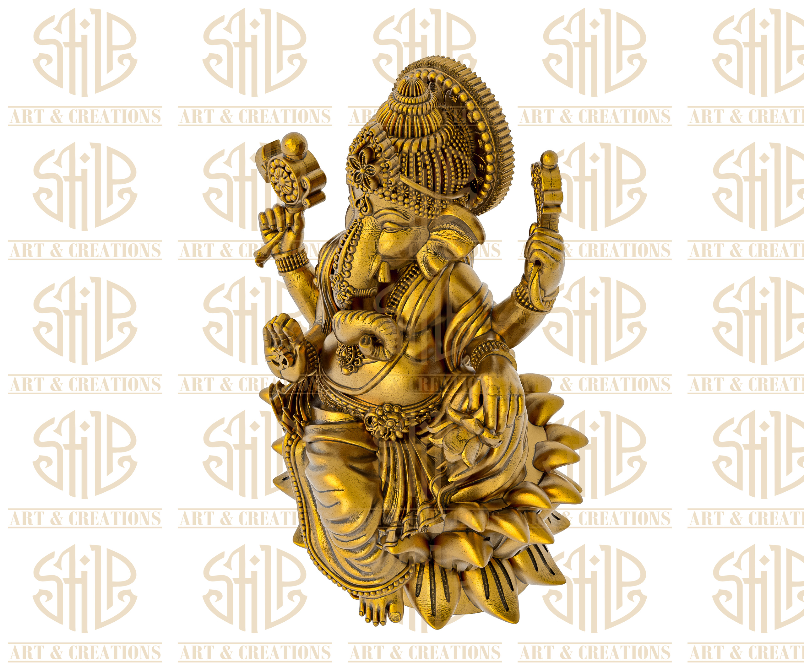 Lotus With Vinayak - Image 2