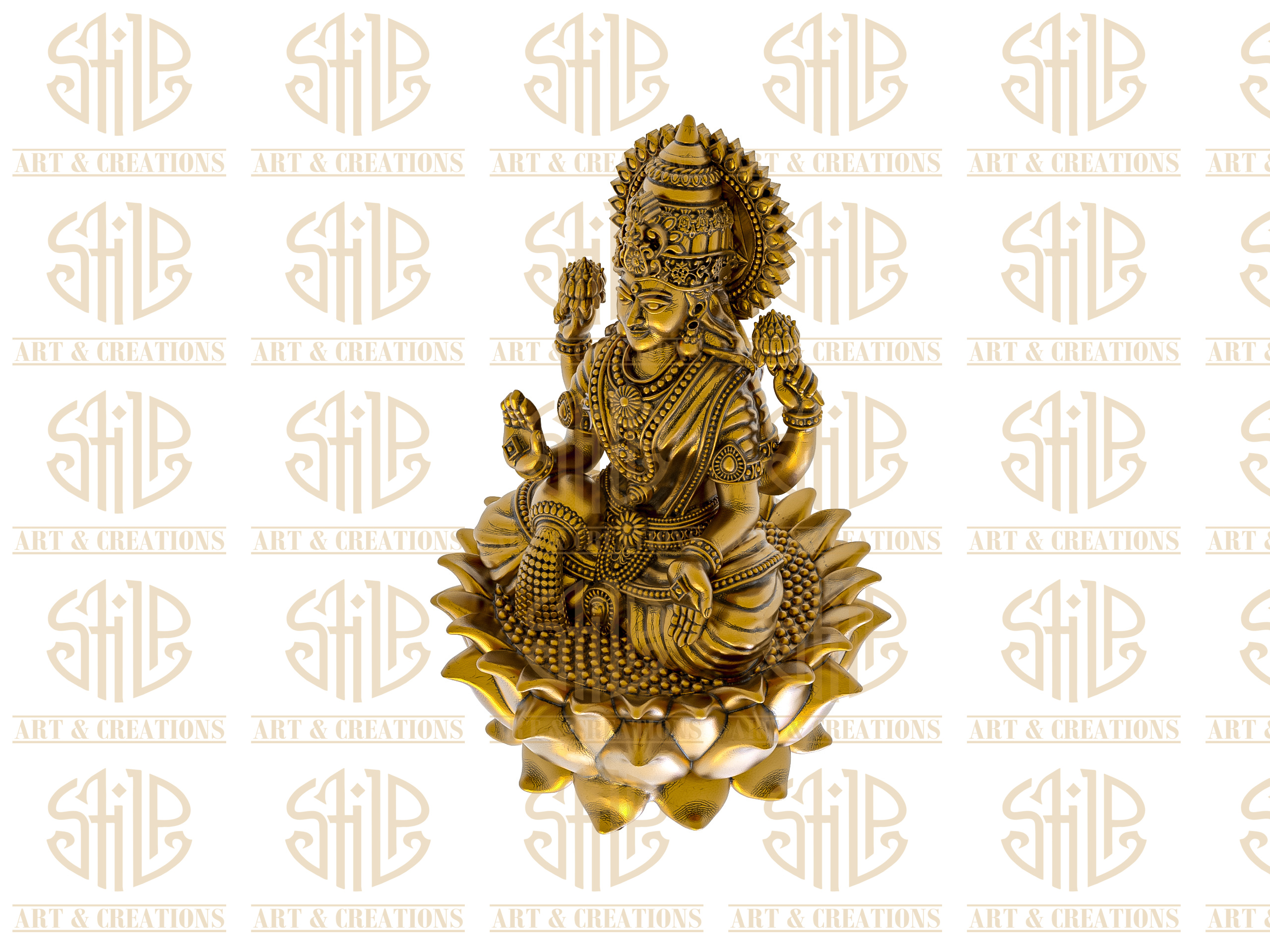 Heavy Lotus With Laxmi - Image 2