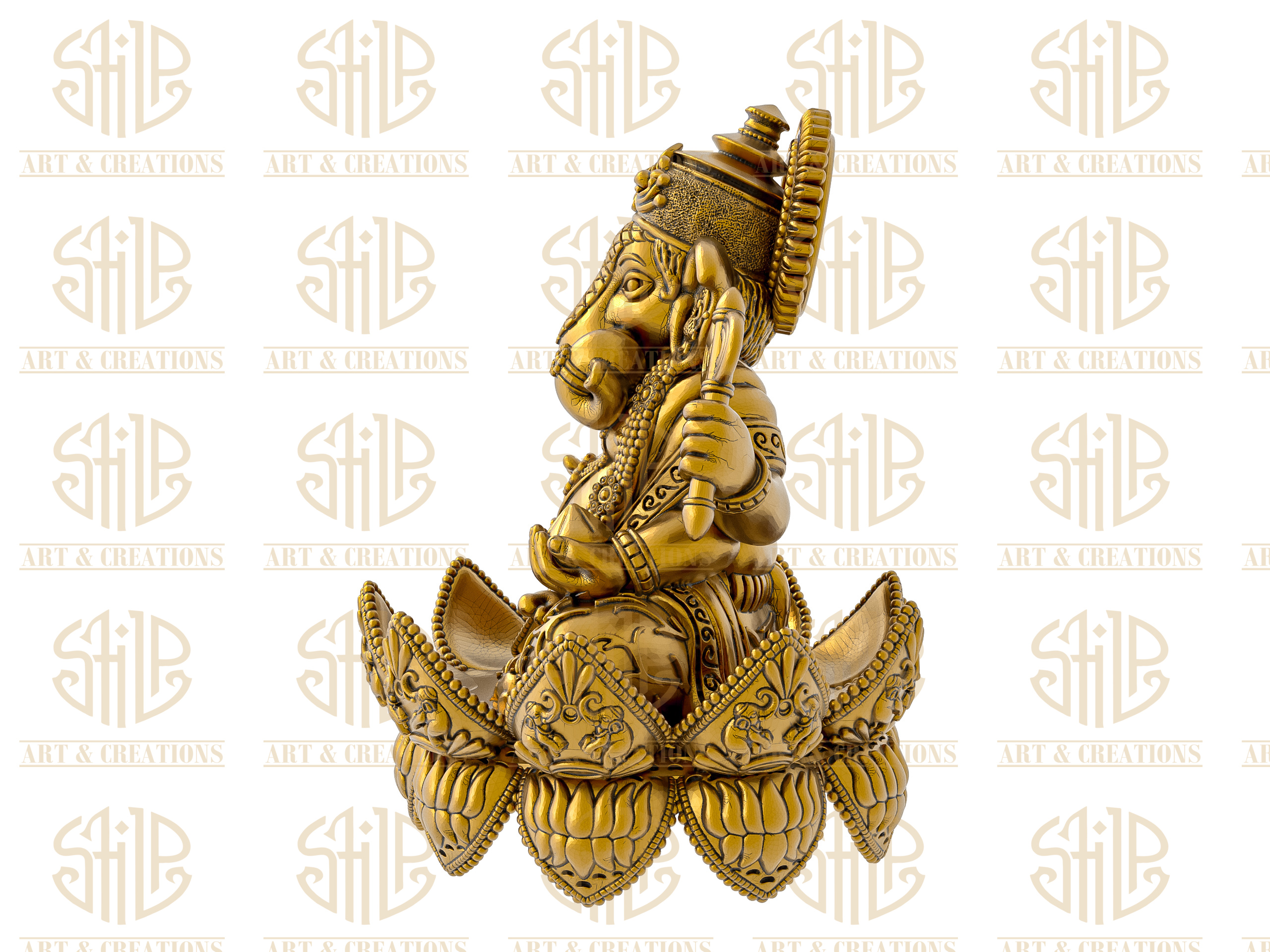 Flowers Shape Ganesh - Image 3