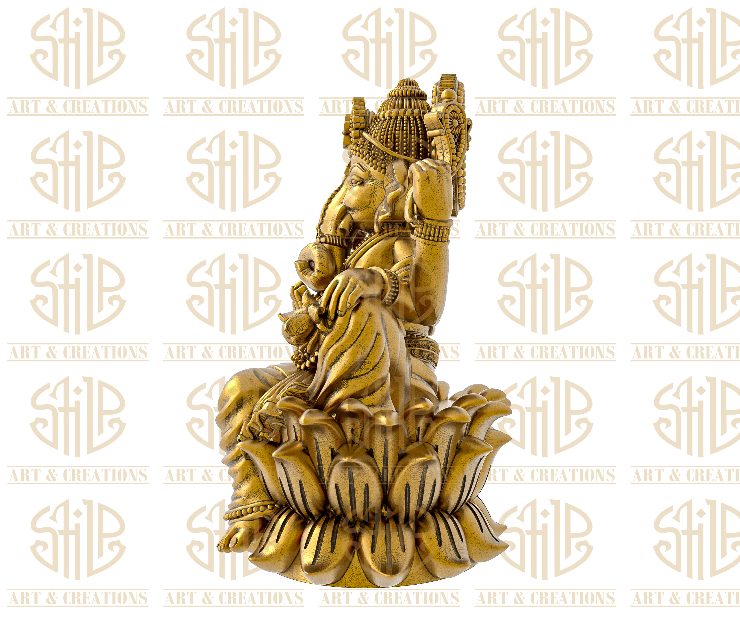 Lotus With Vinayak - Image 3