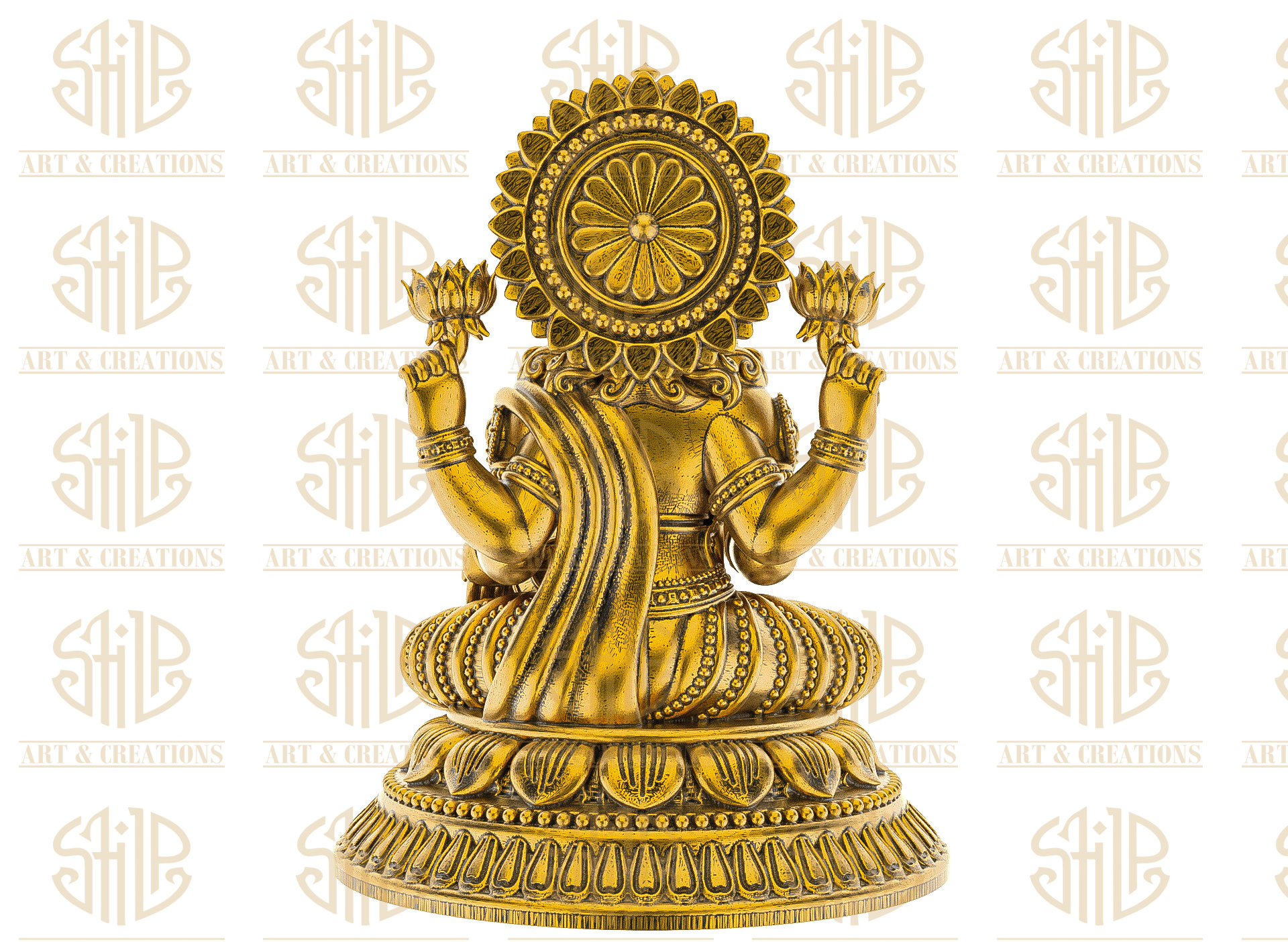 Round Lotus With Laxmi - Image 4