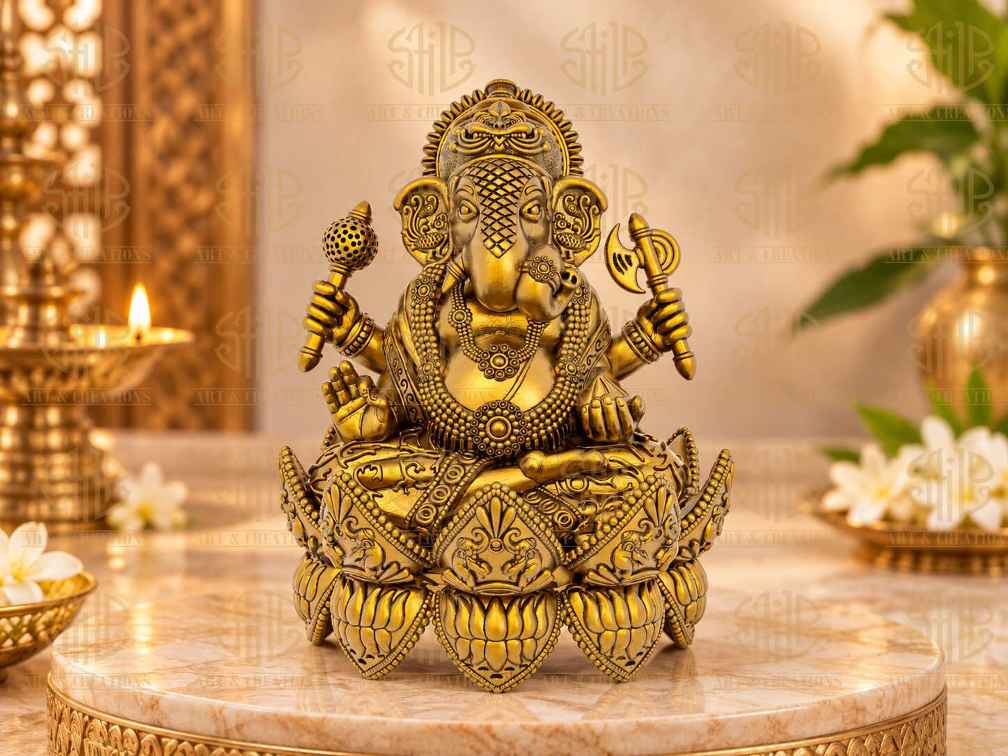 Flowers Shape Ganesh - Image 5