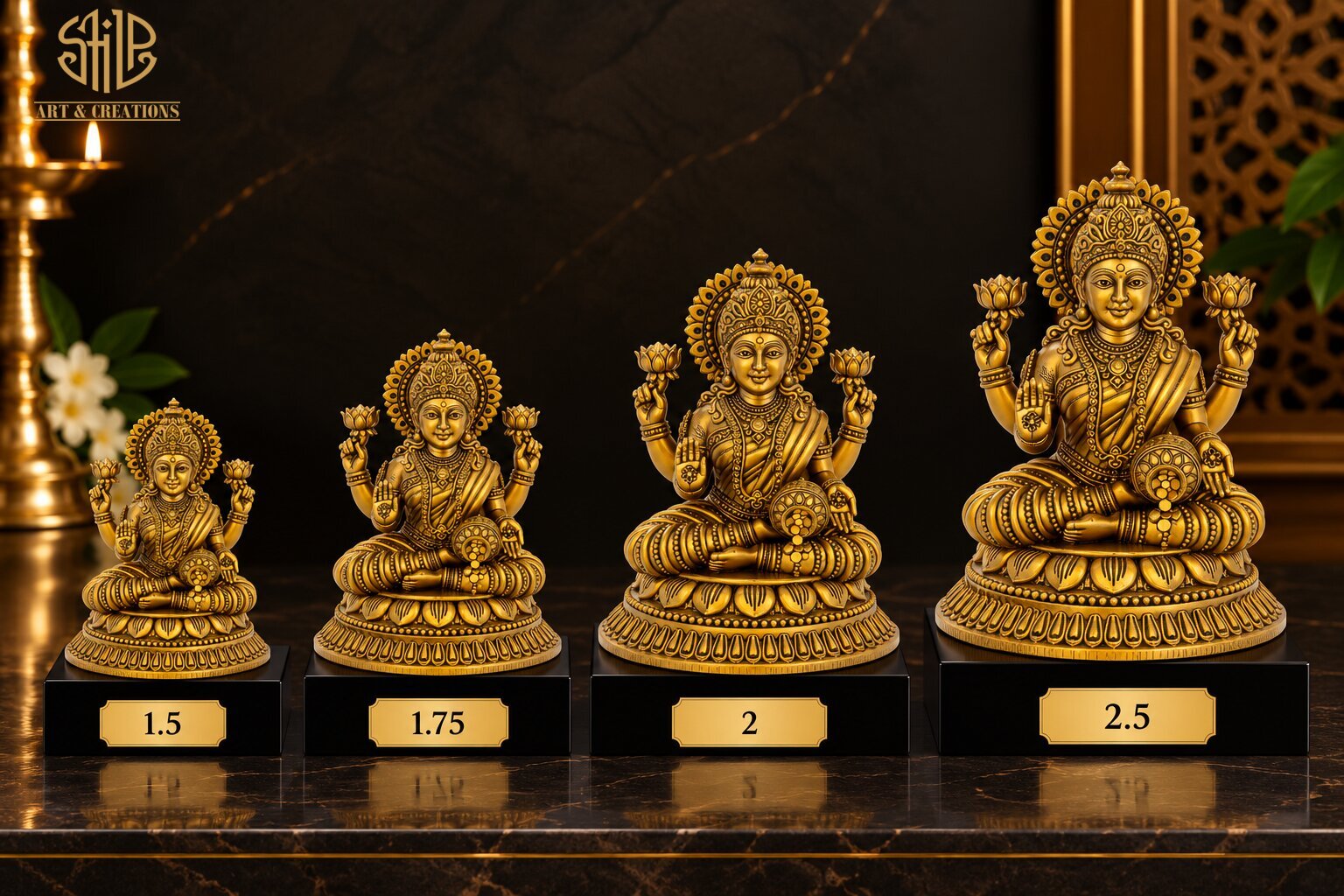 Round Lotus With Laxmi - Image 5