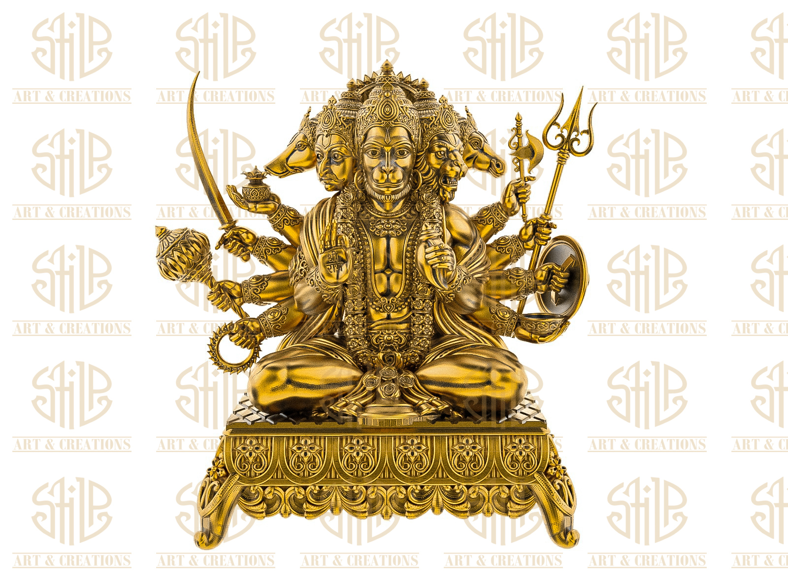 Panchmukhi Hanuman With Bajot