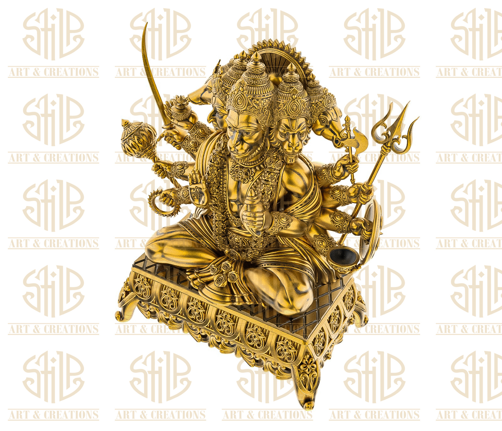 Panchmukhi Hanuman With Bajot - Image 2