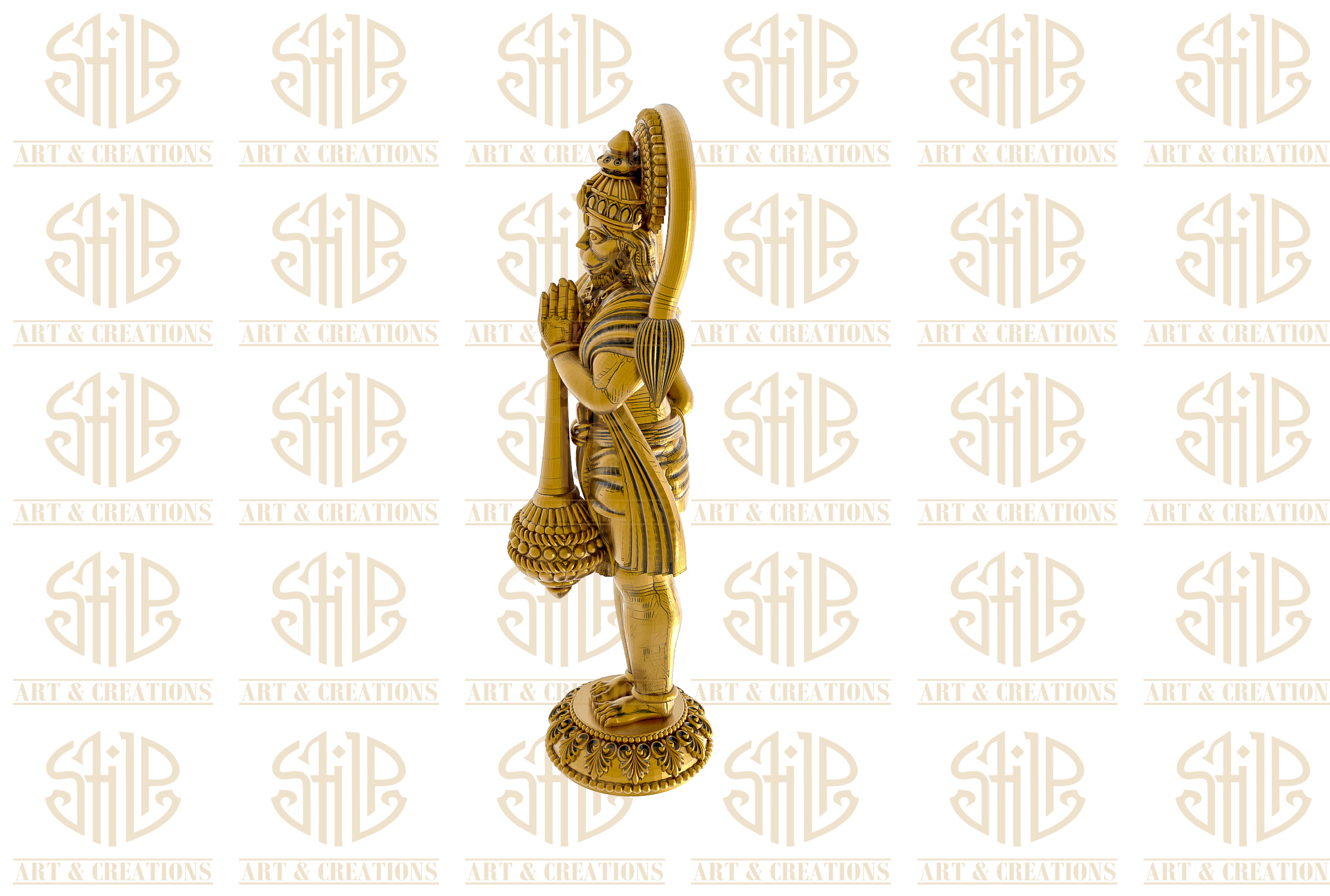 Hanuman With Stand - Image 3