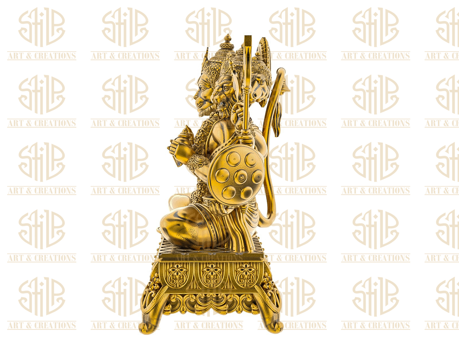 Panchmukhi Hanuman With Bajot - Image 3